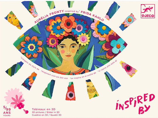 Djeco Painting Inspired By Frida Kahlo - Create 3d Images for Children 3+ Years