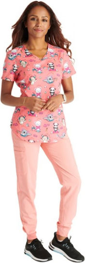 Cherokee Medizinische Bluse Rosa