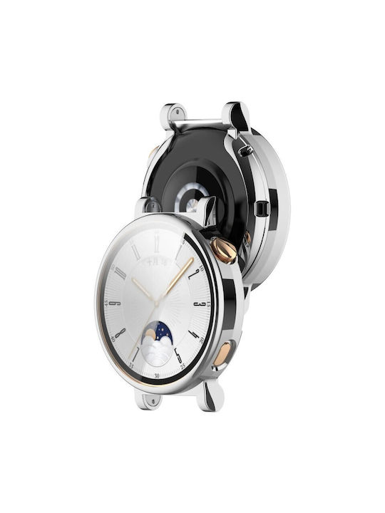 Най-добрите аксесоари силиконов калъф сребрист Huawei Watch GT 4 41mm