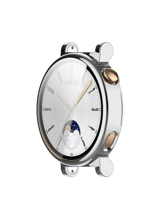 Най-добрите аксесоари силиконов калъф сребрист Huawei Watch GT 4 41mm
