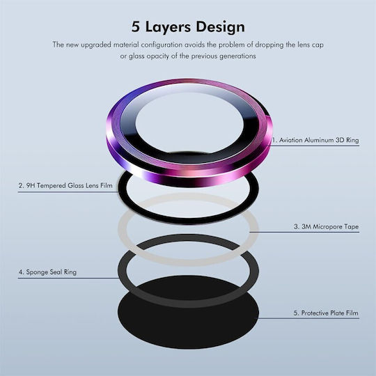 Camera Protection Tempered Glass Black for the Xiaomi Mix Flip 5G