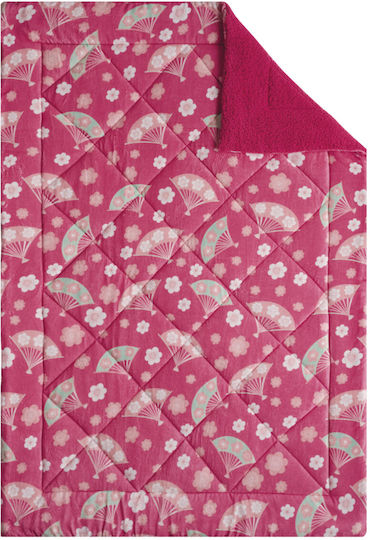 Kentia Kids Duvet Cover Double Sided Single Maneki Pink 160x220cm