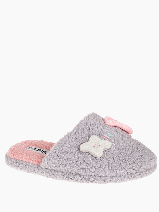 Winter Women's Slippers Gray