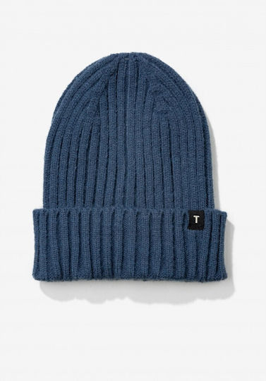 Beanie Masculin Căciulă Tricotat în culoarea Albastru