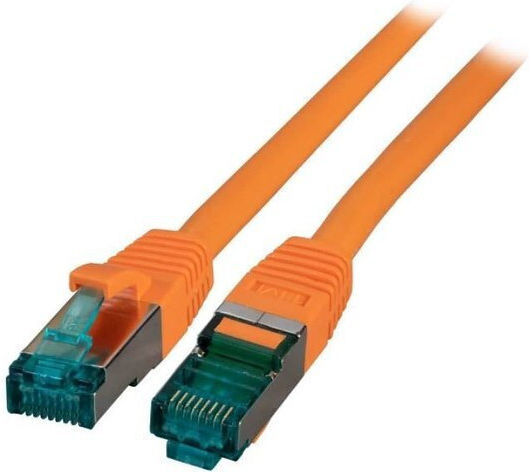 EFB S/FTP Cat.6a Ethernet Network Cable 1.5m Orange 1pcs