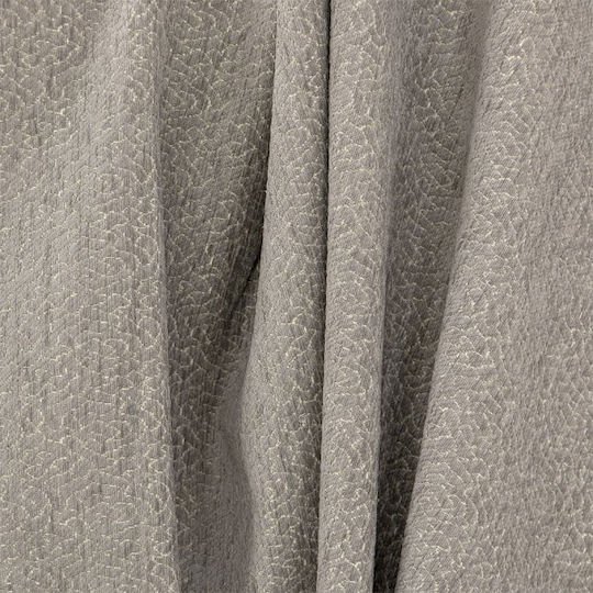 Lino Home Boxi Покривка За Фотьойл Шенил 180x180см Светлосив Lino Home Сив