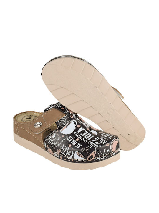 Vesna Damen Anatomisch Clogs Braun