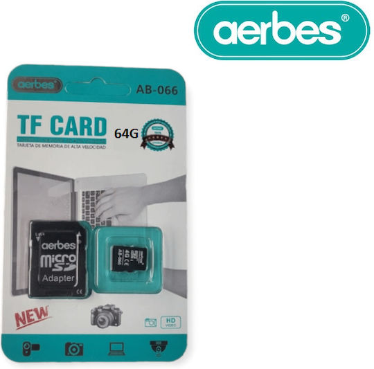 Aerbes microSDXC 64GB Клас 10
