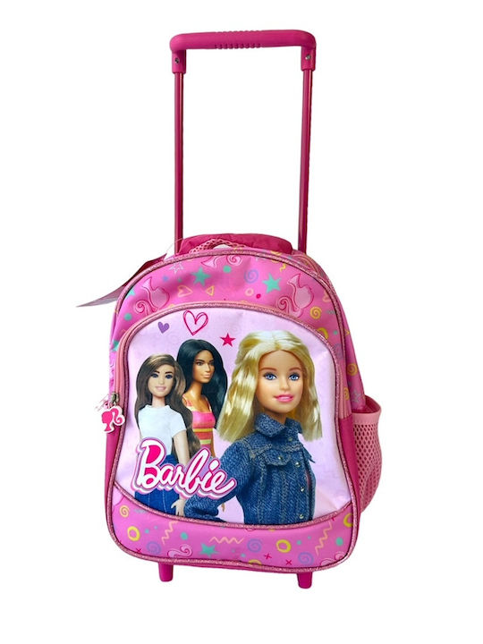 Τσαντα Τρολεϋ Νηπιου Ανατομικη Πλατη Barbie 29x23x10cm Barbie