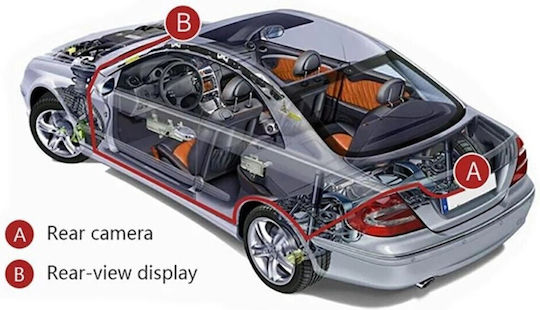 4 Parking Sensors Display Buzzer Control Unit Kit