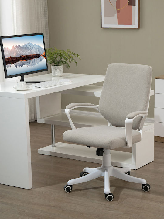 Stuhl Büro mit Armen Beige Vinsetto