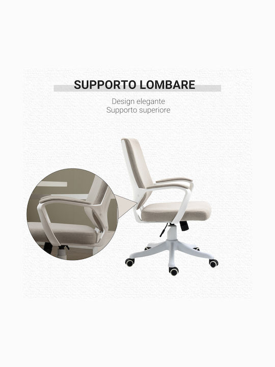 Stuhl Büro mit Armen Beige Vinsetto