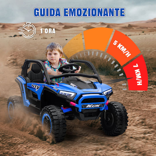 Buggy Două Locuri Cu Telecomandă 24 Volt Albastru Pentru 3+ Ani