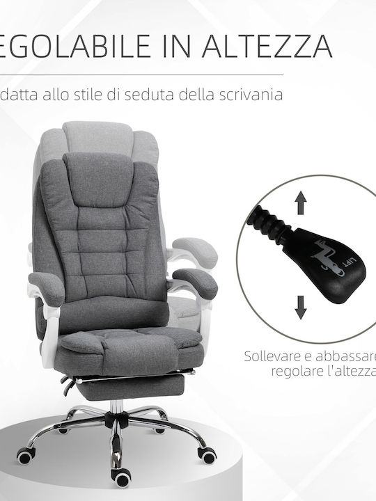 Vinsetto Office Chair with Recline Grey