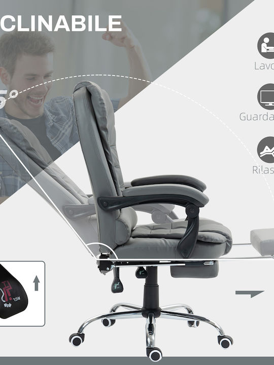 HomCom HomCom Bürostuhl mit Neigen in Grau