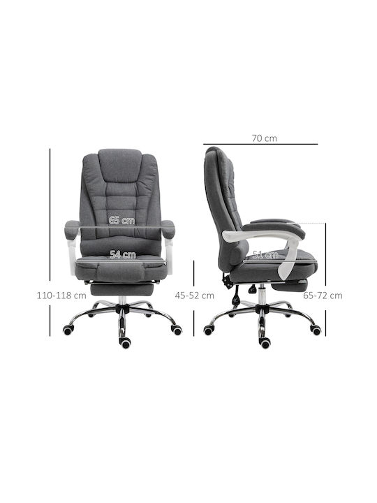 Vinsetto Office Chair with Recline Grey
