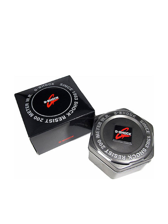 Casio G-shock Ψηφιακό Ανδρικό Ρολόι Χρονογράφος Μπαταρίας με Μαύρο Καουτσούκ Λουράκι
