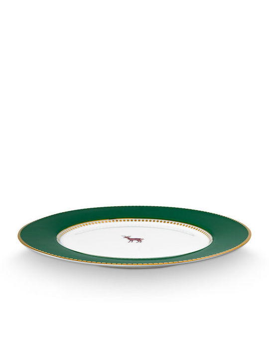 PiP Studio Love Birds Plate Desert made of Porcelain Green