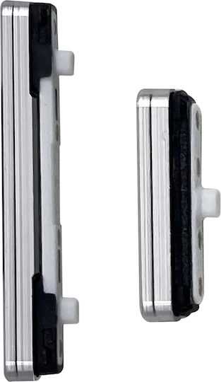 Clappio Power Volume Button Samsung Galaxy S22 S22 Plus White
