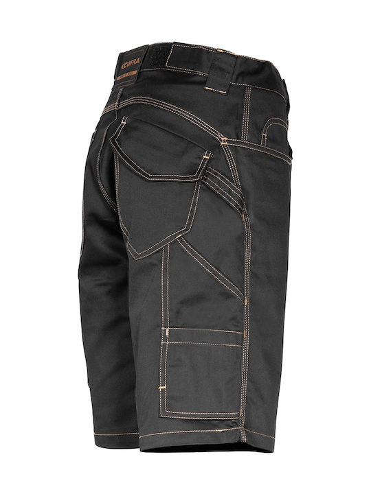 Cofra Tile Arbeitsshorts Schwarz