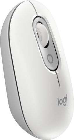 Logitech POP Emoji Kabellos Bluetooth Maus Off-White