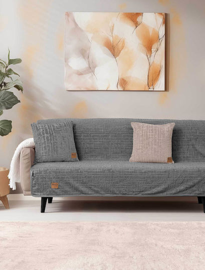 Madi Μαξιλαροθήκη Savanna Grey 45x45εκ. Madi Μαξιλαροθήκη Savanna Grey 45x45εκ.
