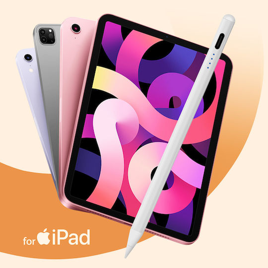 Adonit SE 2 Ψηφιακή Γραφίδα Αφής με Palm Rejection για iPad σε Λευκό χρώμα