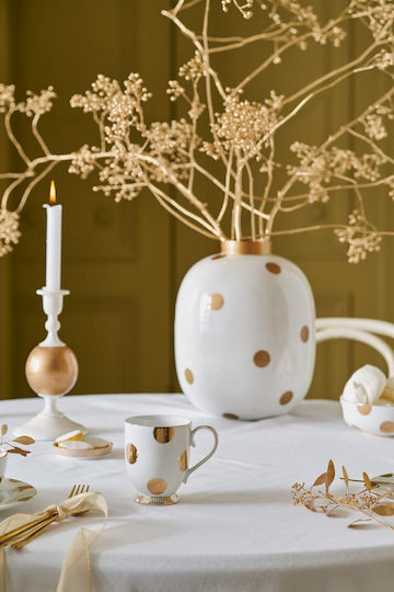 PiP Studio Delight Κούπα από Πορσελάνη Χρυσή 350ml