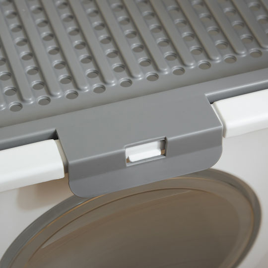 Pawhut Τουαλέτα Γάτας Κλειστή Λευκή Μ44 x Π55 x Υ39cm