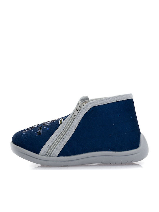 Kids Slippers Boots Navy Blue