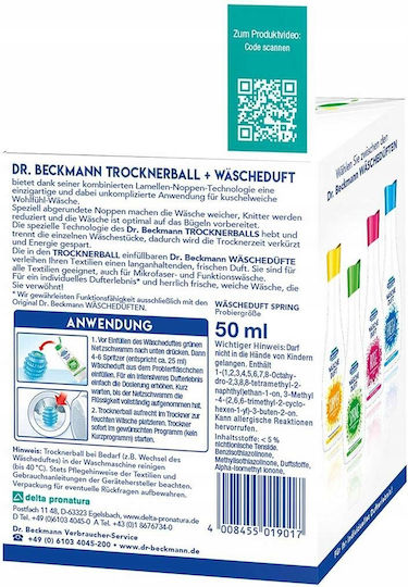 Dr Beckmann Μπάλες Στεγνωτηρίου για Ρούχα & Εσώρουχα 0.15lt 150gr