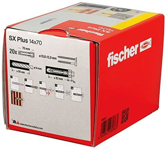fischer Улей Пластмаса 14x70мм 20бр