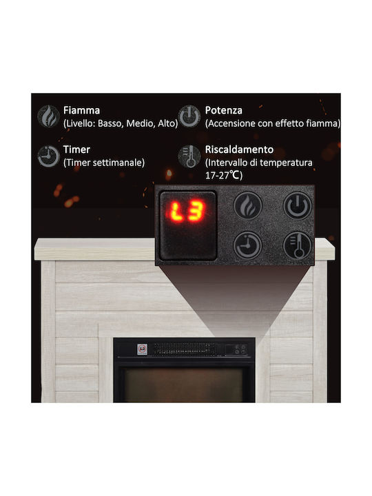 HomCom Ηλεκτρικό Τζάκι 1800W 96.5x22cm HomCom Ηλεκτρικό Τζάκι 1800W 96.5x22cm