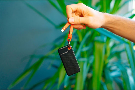 Verbatim Pocket USB 3.2 External SSD 1TB M.2 Black / Orange