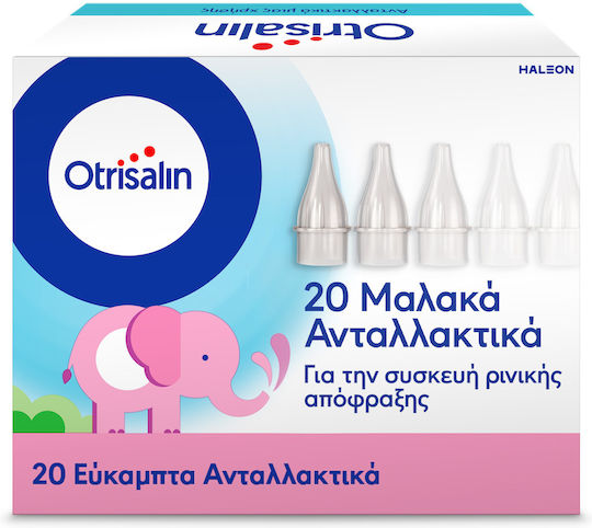 Otrisalin Soft Nasal Aspirator Refills Nasal Aspirator Refills for Infants and Children 20pcs