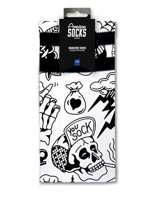 American Socks Signature Чорапи Бели 1Пакет