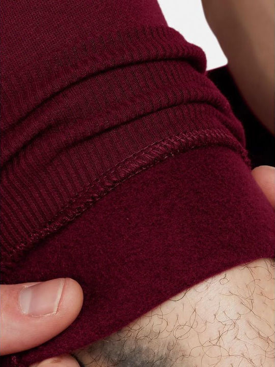 Rival Sweatpants with Elastic Burgundy
