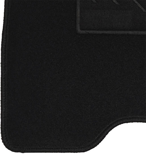 Set of Front and Rear Mats 4pcs for Fiat Panda 2012 Black