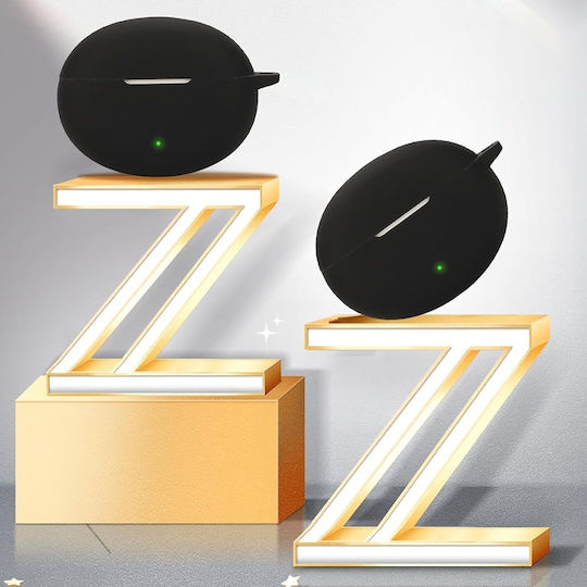 Techsuit Silikonhülle Oneplus Buds3 Pro Glattes Ultrathin-Material Schwarz