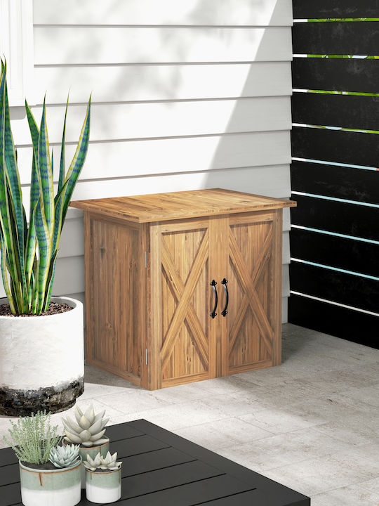Wooden Garden Shed L0.77xW0.55xH0.72m