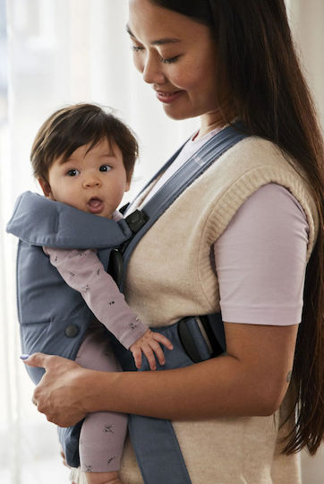 BabyBjorn Classic Carrier Mini Woven Blue with Maximum Weight 11kg