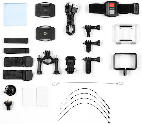 Kruger & Matz KM0292 Action Camera 4K Ultra HD with Screen 2" and Wi-Fi Black