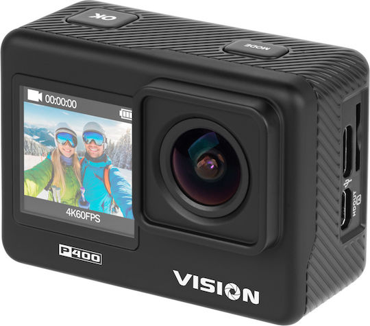 Kruger & Matz KM0292 Action Camera 4K Ultra HD with Screen 2" and Wi-Fi Black