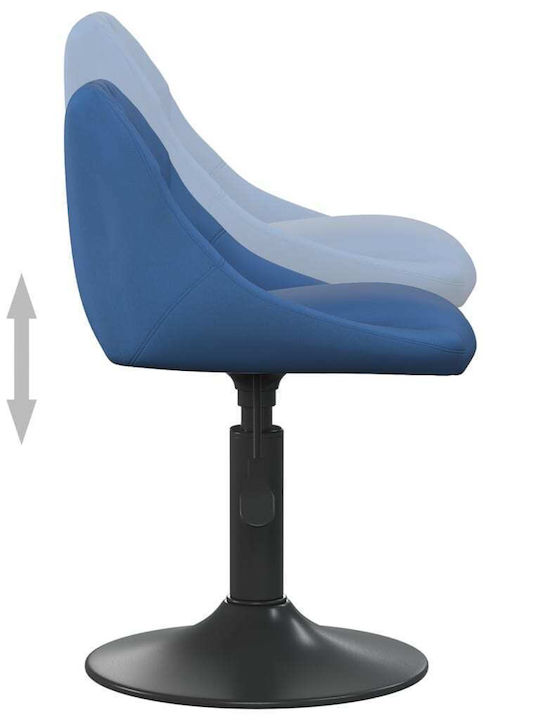 Rotating Chair Visitor in Blue Color 46x44x62cm 6pcs