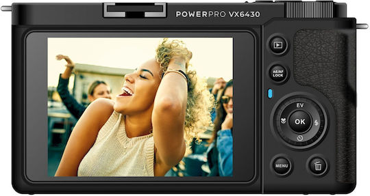 EasyPix VX6430 Compact Φωτογραφική Μηχανή Μαύρη
