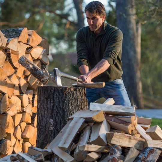 Fiskars X21 Topor De Împărțire Lung De 70.9cm Și Greutate De 1.6kg Cu Mâner Din Fibra De Sticlă