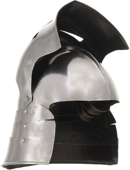Vidaxl Ritterhelm Mittelalterliche Replik Antik Larp Silber Stahl