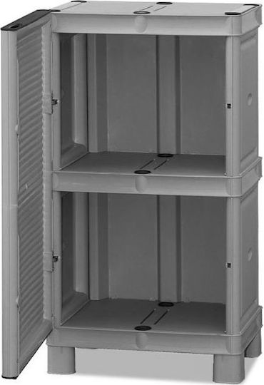 Single-Leaf Plastic Cabinet with 1 Shelf Suitable for Small Spaces 50x40x92 cm