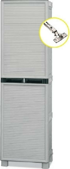 Dulap cu o ușă Plastic cu 3 Rafturi 50x40x172cm