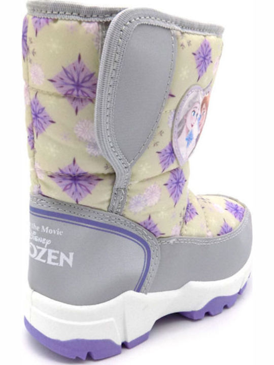 Frozen Ghete de Zăpadă Copii cu Velcro Argintiu
